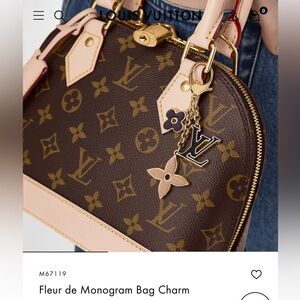 Louis Vuitton bag charm